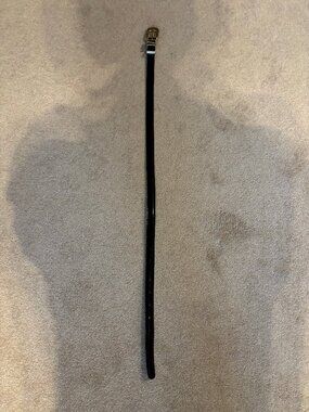 Casual Corner patent leather belt with gold buckle